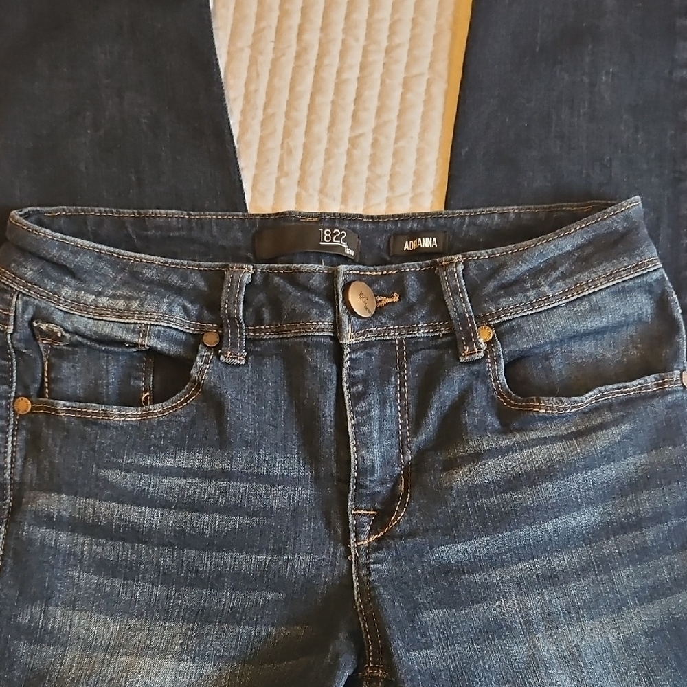 1822 Denim Dark Wash Skinny Jeans - Picture 2 of 6